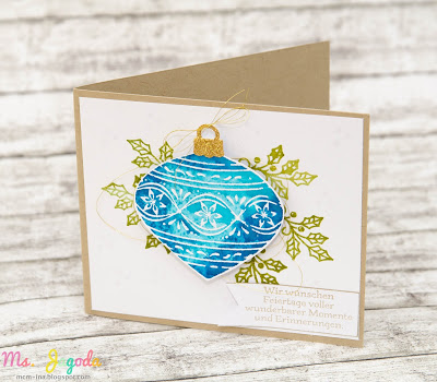 watercolor ornament