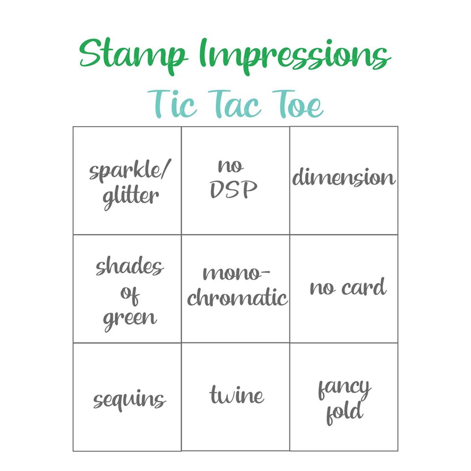 Stamp Impressions Blog Hop – Tic Tac Toe