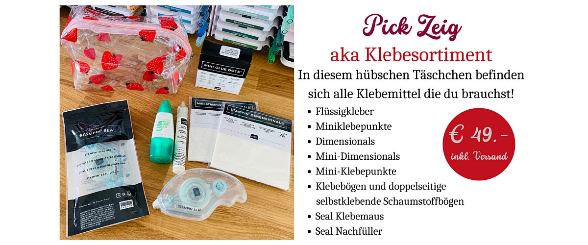 Klebesortiment im Täschchen bestellen