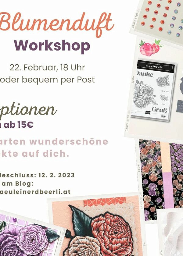 Blumenduft Workshop mit Produkten von Stampin‘ Up!