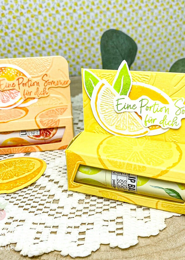 Spritzige Zitronen Lippenpflege Box