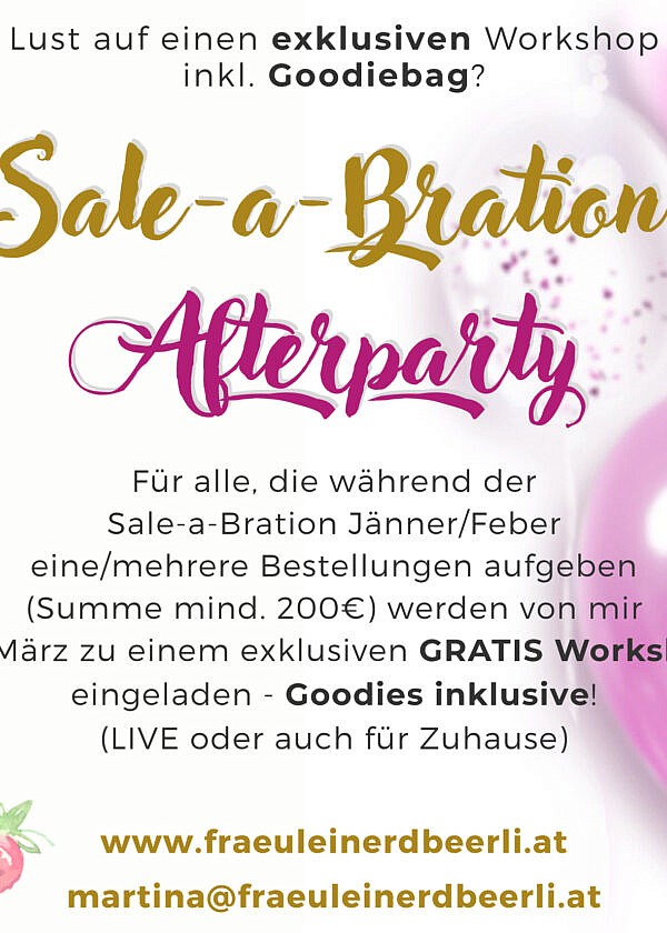 Stampin‘ Up! Sale-a-Bration Afterparty by Fräulein Erdbeerli