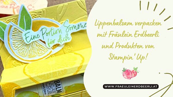 Lippenpflege Verpackung Skizze & Maße
