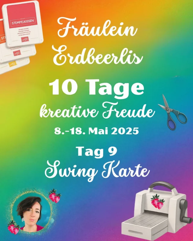 ✨ Tag 9 meiner 10 Tage kreative Freude und heute wird’s richtig schwungvoll!
Ich zeige dir, wie du eine Swing-Karte bastelst – ein echter Hingucker mit Überraschungseffekt 💌
Perfekt zum Nachbasteln und super für besondere Grüße!

👉 Anleitung & Video gibt’s hier, einfach kommentieren
💝 Und nicht vergessen: Noch bis 18. Mai gibt’s zu jeder Bestellung ab 50 € meine geheime Überraschungsbox gratis dazu 🎁

#kreativfreude #stampinup #diyverpackung #KreativerPapierMix #Papershare
#InColorClub2025 #InColorsStampinUp #StampinUpIncolors #stampinup #neueprodukte #StampinUpCrafts #PapercraftTutorials #StampinUpTutorial #HandmadeCrafts #CreativeStampinUp #DIYCrafts #StampinUpProjects #CraftingIdeas #Bastelspaß #Kreativstündchen #Bastelideen #HandgemachtMitLiebe #KreativitätTeilen #StampinUpDemo #StampinUpDemonstrator #StampinUpEurope #StampinUpÖsterreich #StampinUpDeutschland